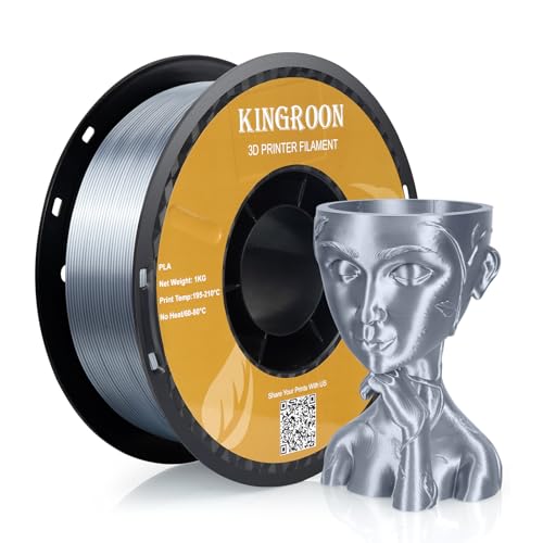 Kingroon Silk PLA Bundle 3D Printer Filament, Dimensional Accuracy +/- 0.03 mm, 10 kg Spool(22lbs)