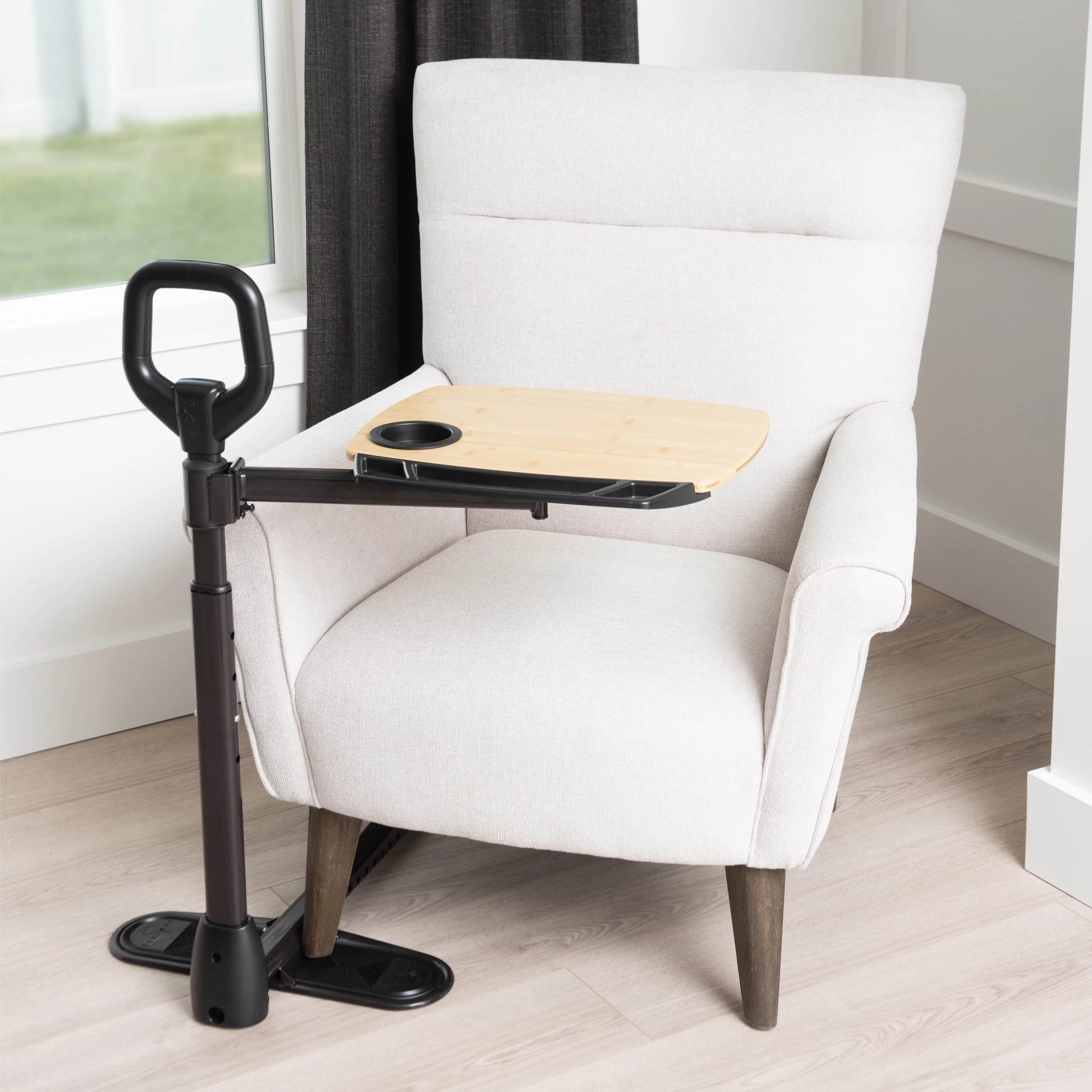 Stander TV Tray. Adjustable Tray Table. Swiveling Laptop Desk and Dinner Tray for Living Room