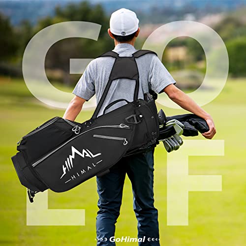 14-Way Golf Stand Bag, Golf Bag with Stand - Lightweight Durable Club Bag for Men & Women