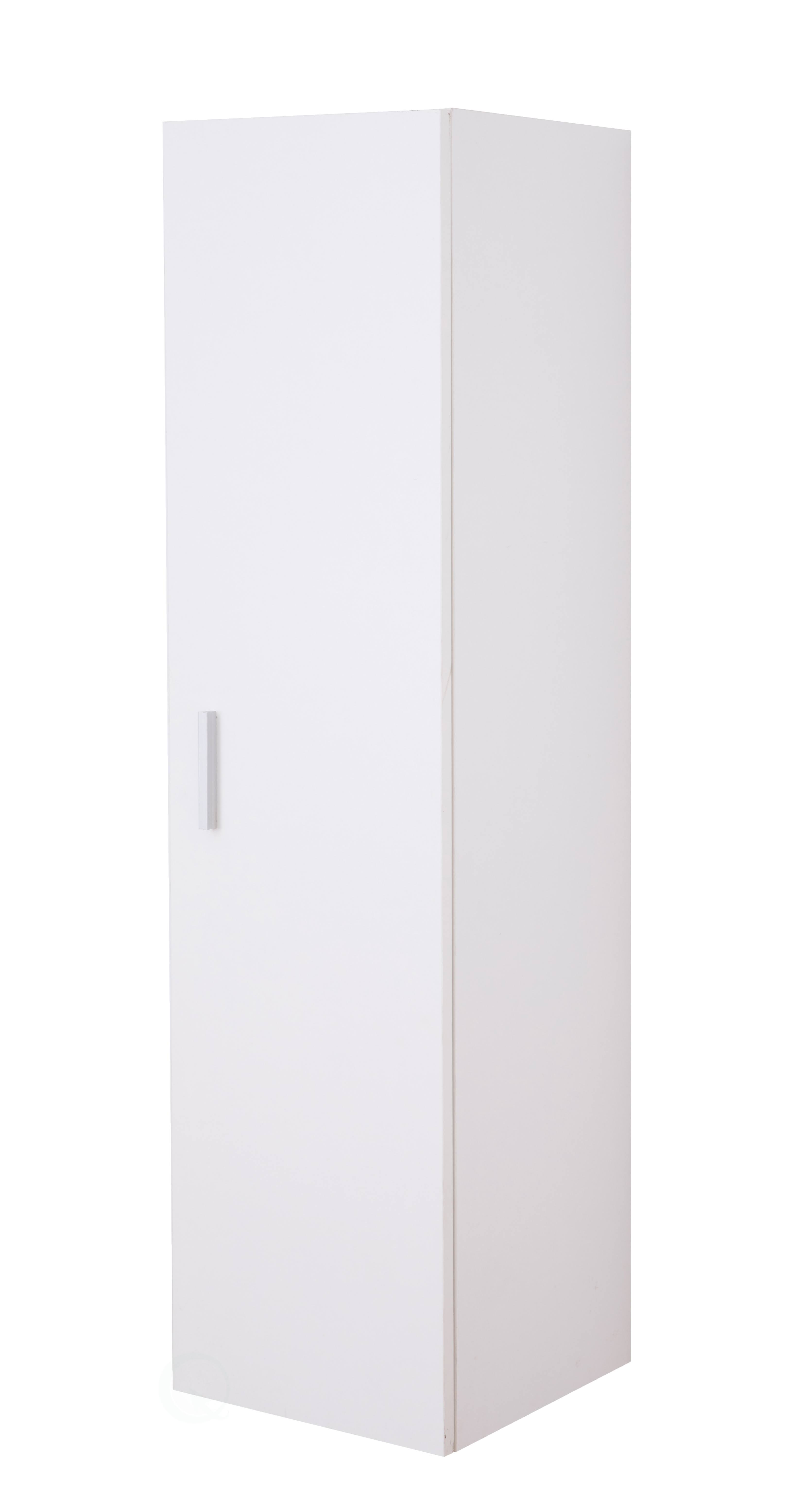 Basicwise Modern Long Bathroom Wall Mounted Cabinet - White