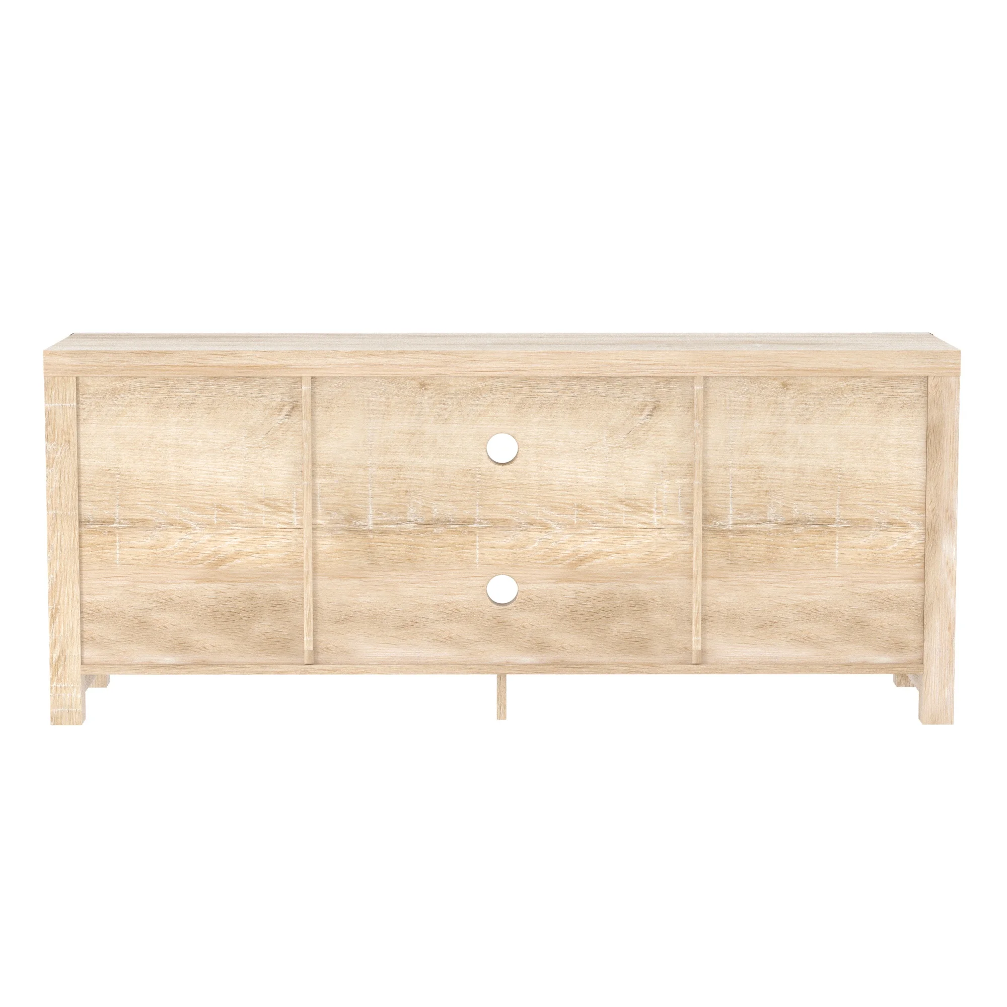 Walker Edison Modern Farmhouse Barn Door TV Stand for TVs up to 65, Grey Wash