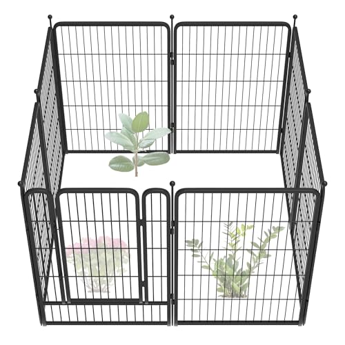 FXW Garden Fence 40in(H) x 36.0ft(L), 16 Panels Decorative Dog Fence Outdoor for The Yard – Heavy Duty Metal Animal Barrier for Dog and Rabbit