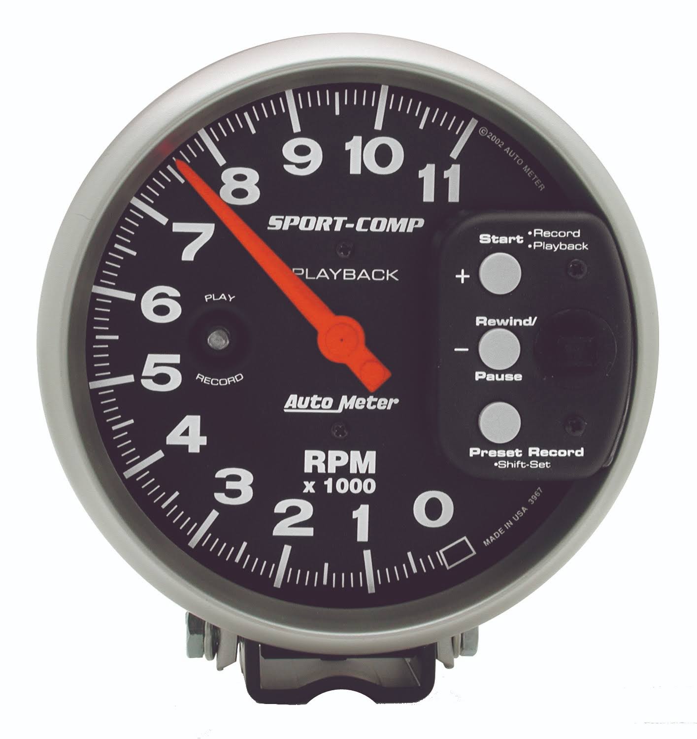 Autometer 3967 Sport-Comp Playback Tachometer