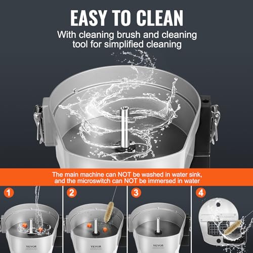 VEVOR Electric Vegetable Slicer, 4 in 1 Multifunctional Food Cutter, 200W Vegetable Chopper for Slicing Shredding Dicing and Slitting