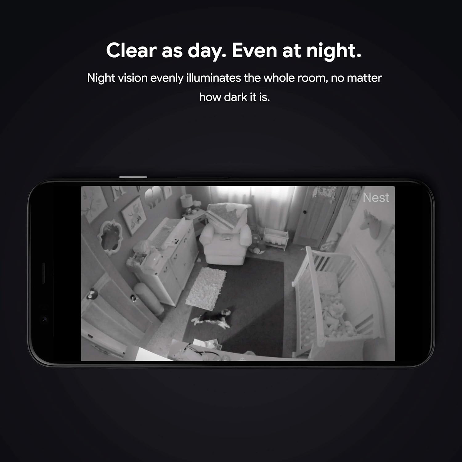Google Nest Cam Indoor - Wired Indoor Camera for Home Security - Control with Your Phone and Get Mobile Alerts