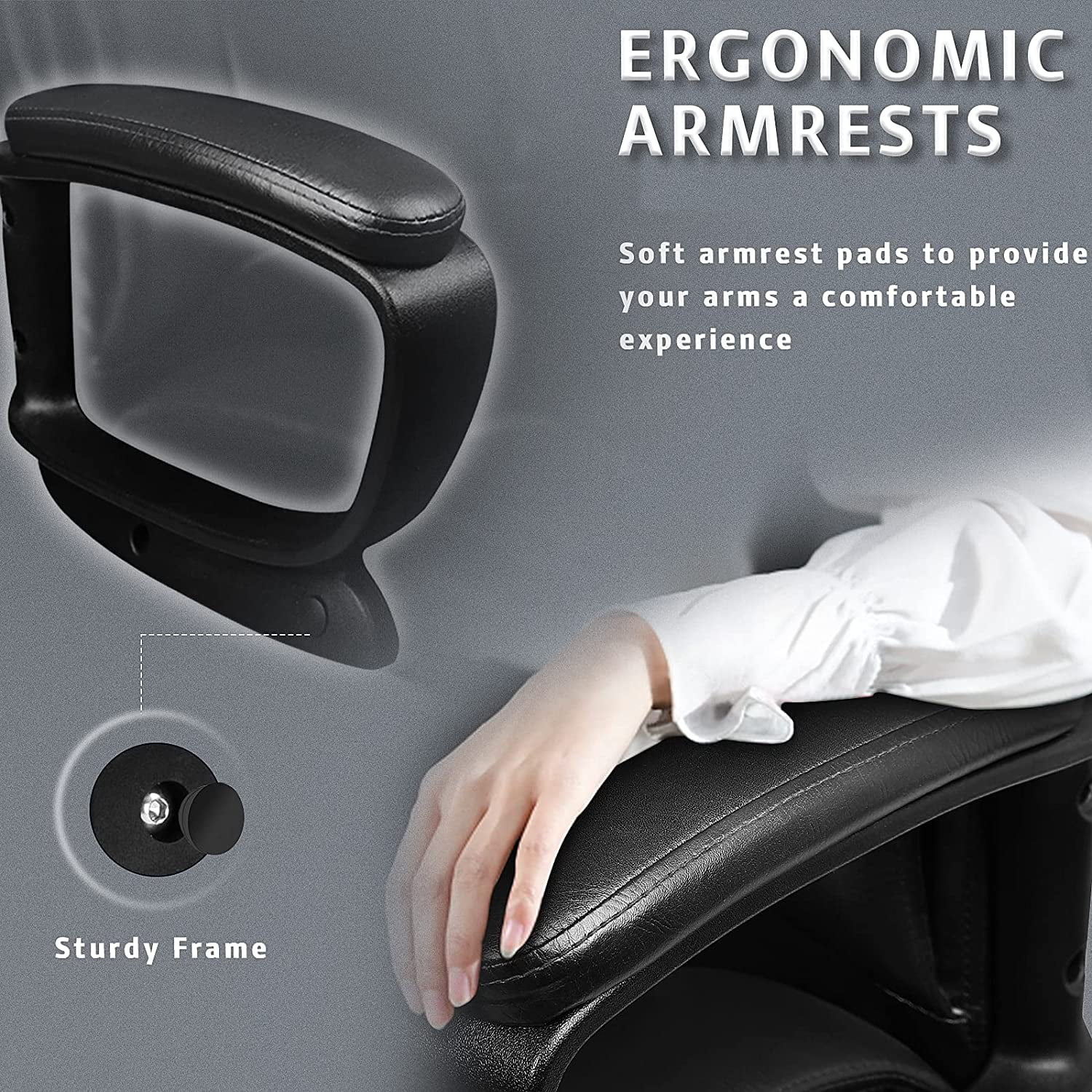 Office Desk Chair, Big and Tall Managerial Executive Chair, High Back Computer Chair