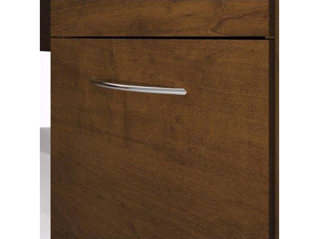 Bestar Embassy L-Shaped Workstation Kit in Tuscany Brown