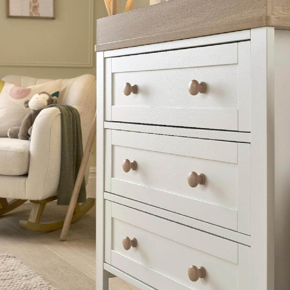 Mamas & Papas Wedmore 5 Piece Nursery Room Set – White/Natural