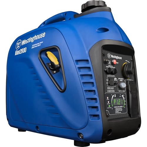 Westinghouse 2800 Peak Watt Super Quiet & Lightweight Portable Inverter Generator, Gas Powered, Parallel Capable, Long Run Time