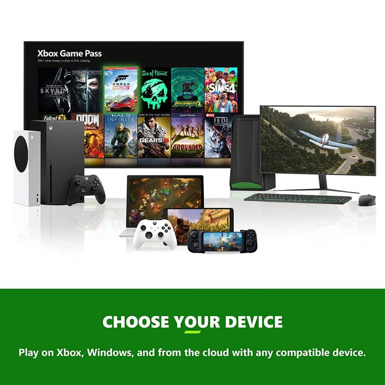 Microsoft Xbox Series S 512GB SSD All-Digital Console, Two Wireless Controllers, Xbox 3 Month Game Pass Ultimate with Mazepoly Accessories