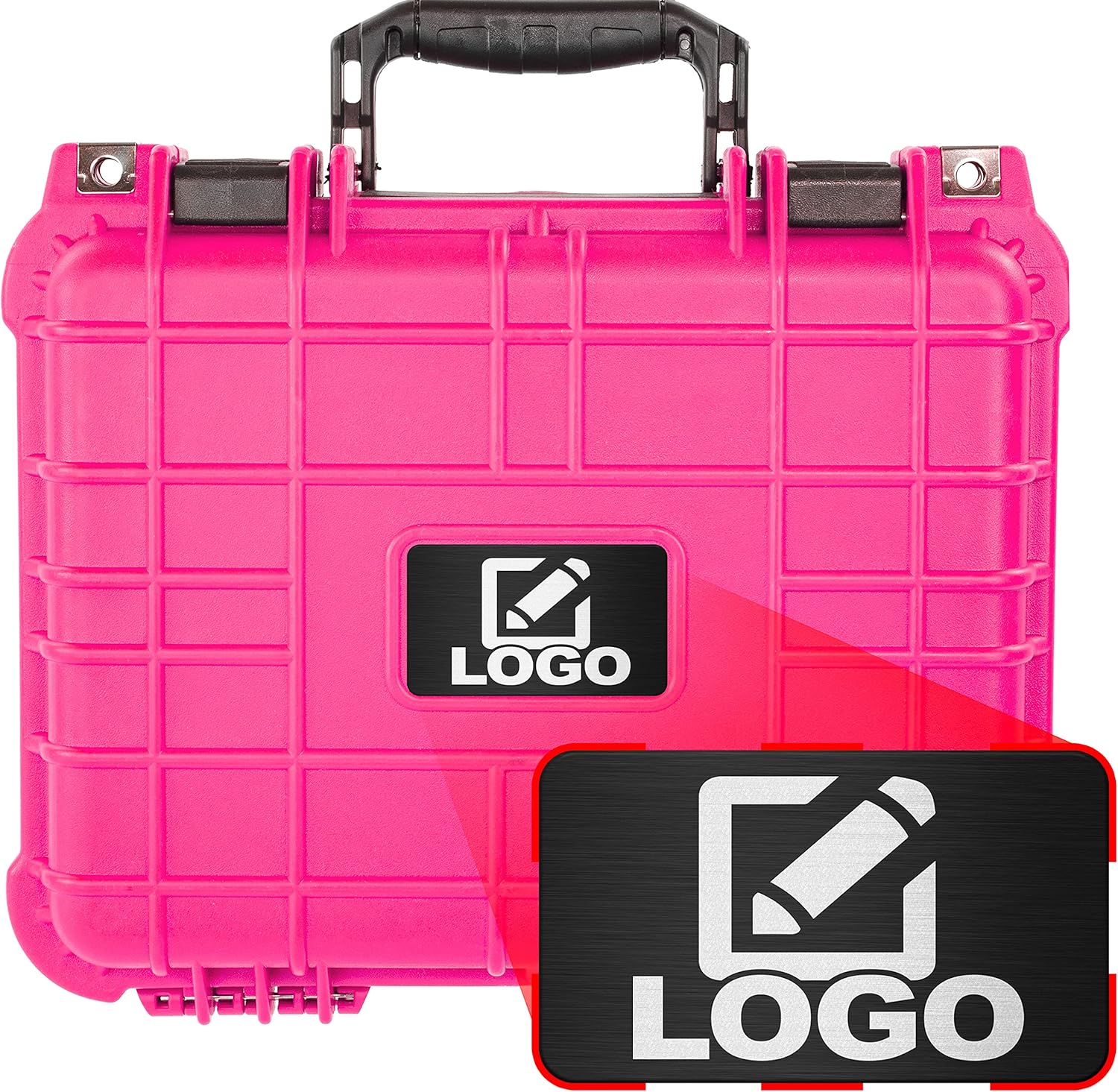 Eylar Protective Gear and Camera Hard Case with Custom Logo Plate
