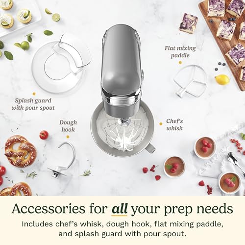 Cuisinart SMD-50BC Precision Pro 5.5-Quart Digital Stand Mixer With 12-Speeds, 3 Preprogrammed Food Prep Settings, Mixing Bowl, Whisk
