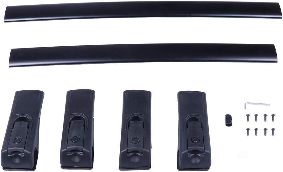 AZHZ Roof Rack Cross Bars Cargo Bars Roof Rack Fit for RAV4 2013 2014 2015 2016 2017 2018 Black -100LBS Load Capacity Pack of 2