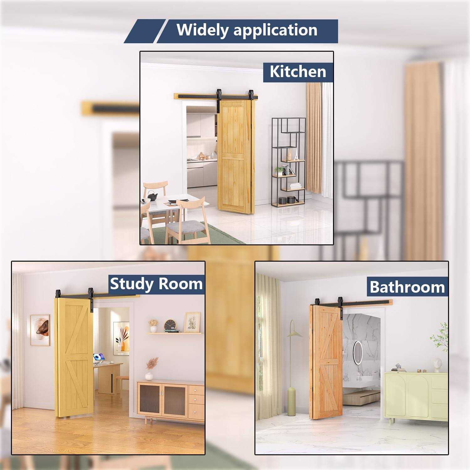 SANKEYTEW Bifold Barn Door Hardware Kit Fit Bifold Doors - Shop Hardware Tools Online Store