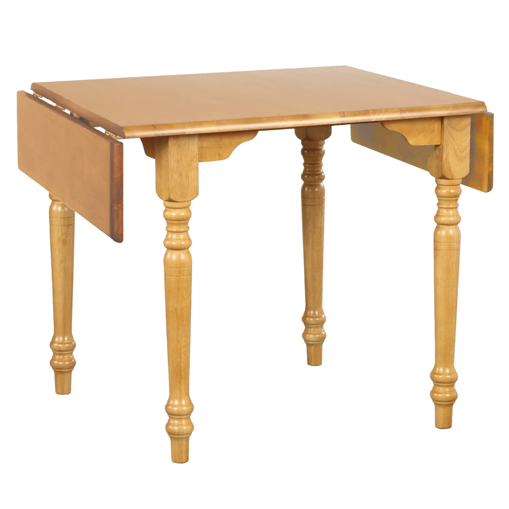 Selections 48" Rectangle Extendable Drop Leaf Dining Table Light Oak Wood