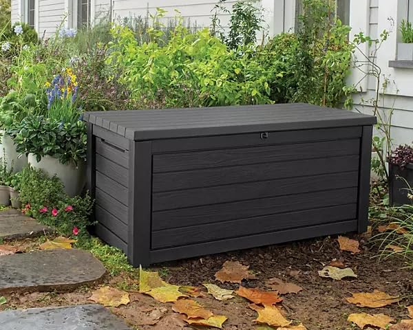 165-Gallon Resin Outdoor Storage Deck Box, (White), 246838