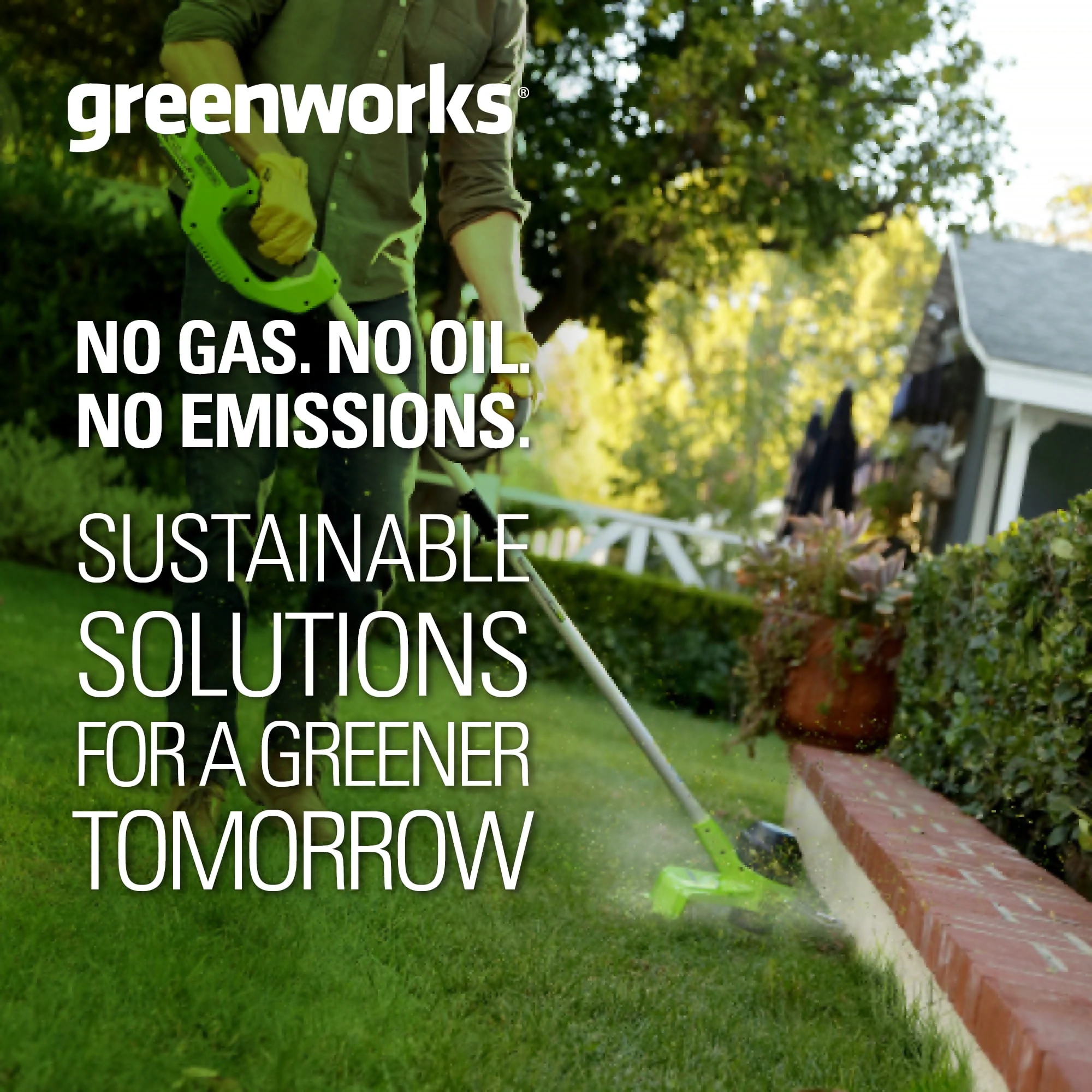 Greenworks 40V 12 String Trimmer with 2.0 Ah Battery & Charger 2101602
