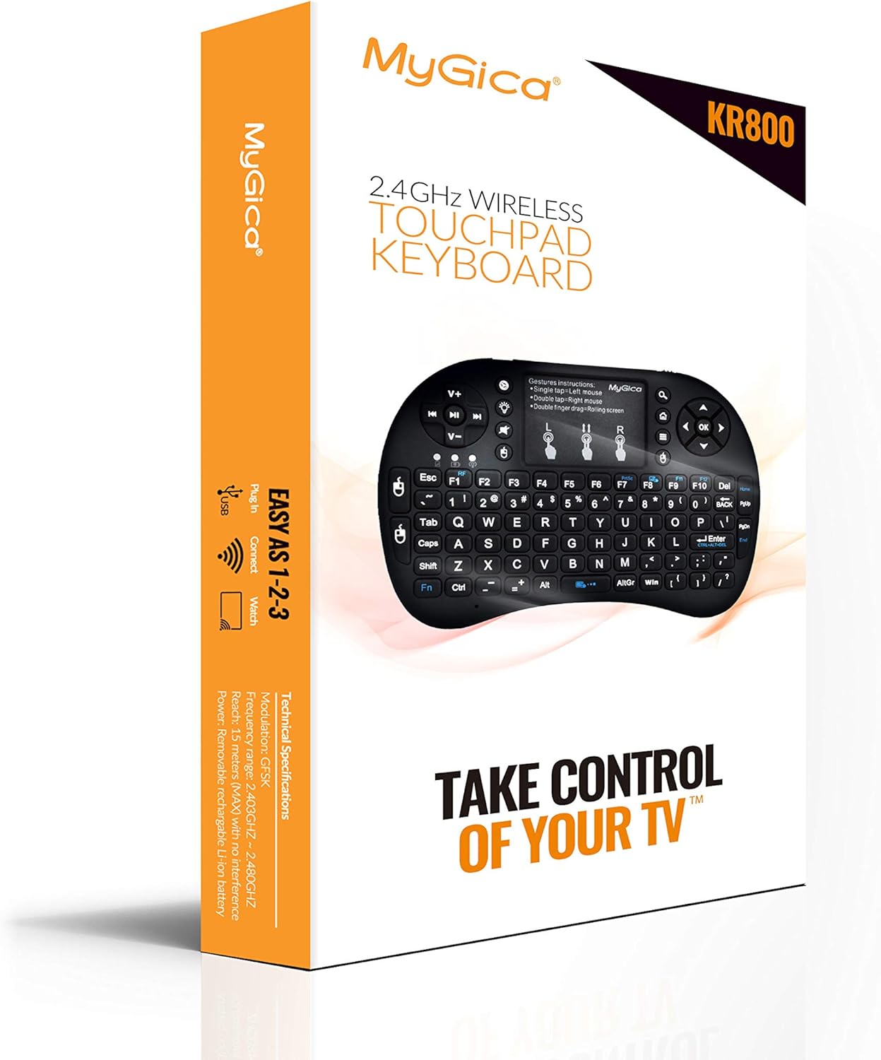 BuzzTV XRS4500 Android 9.0 4K Ultra HD 4GB RAM 64GB + Extra MyGica KR-800 Wireless Keyboard