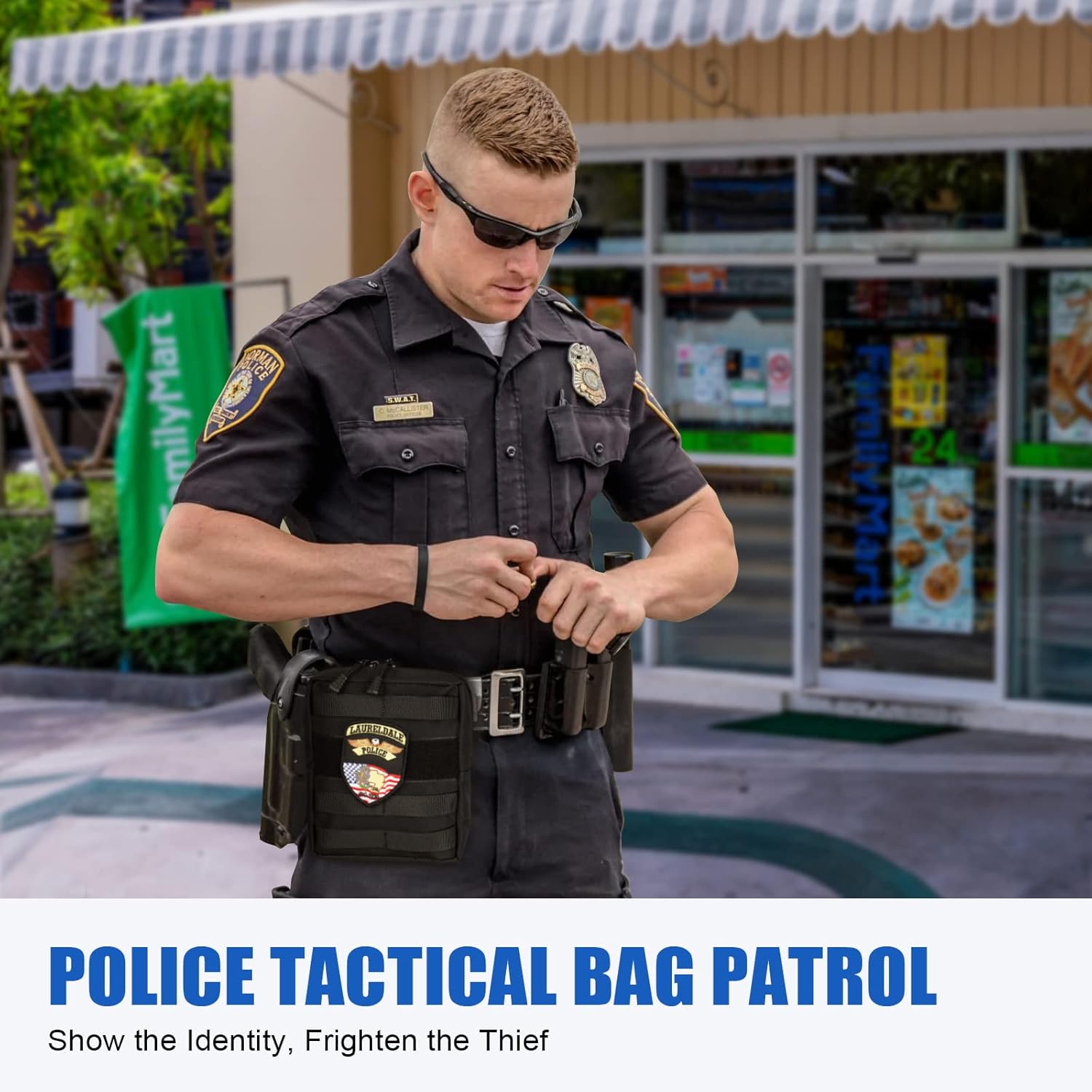 SUPAREE Police Duty Bag Law Enforcement, Tactical Car Seat Organizer Front Seat, Patrol Bag Law Enforcement Front Seat for Law Enforcement