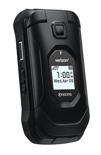 Kyocera DuraXV Extreme E4810 Verizon Rugged LTE Flip Basic Cell Phone Camera GPS Black- (Renewed)