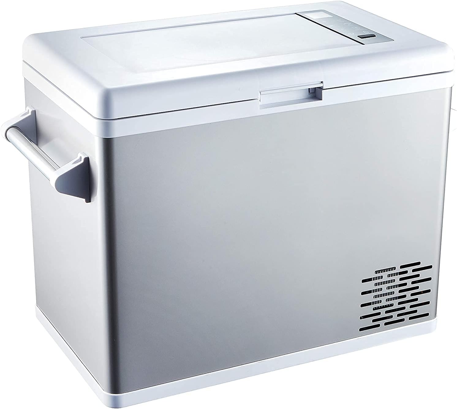 Portable Refrigerator Fridge Freezer for car, Boat, RV, Camping, Roadtrip, Outdoor Recreation (54-Quart White)