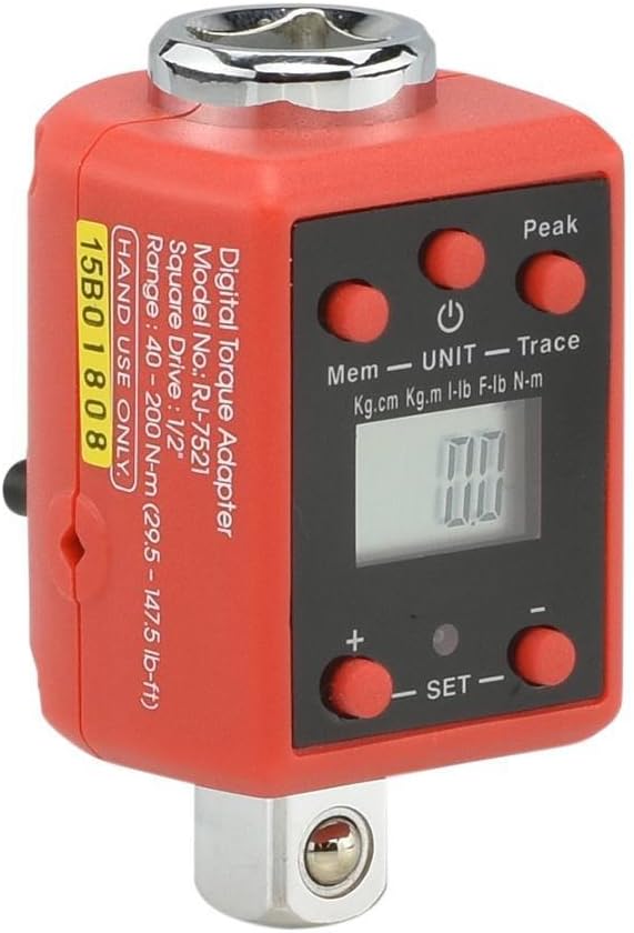 NEIKO 20742A Digital Torque Adapter 3/8" Drive | 14.7-99.6 Foot-Pound | Audible Alert Pack of 2