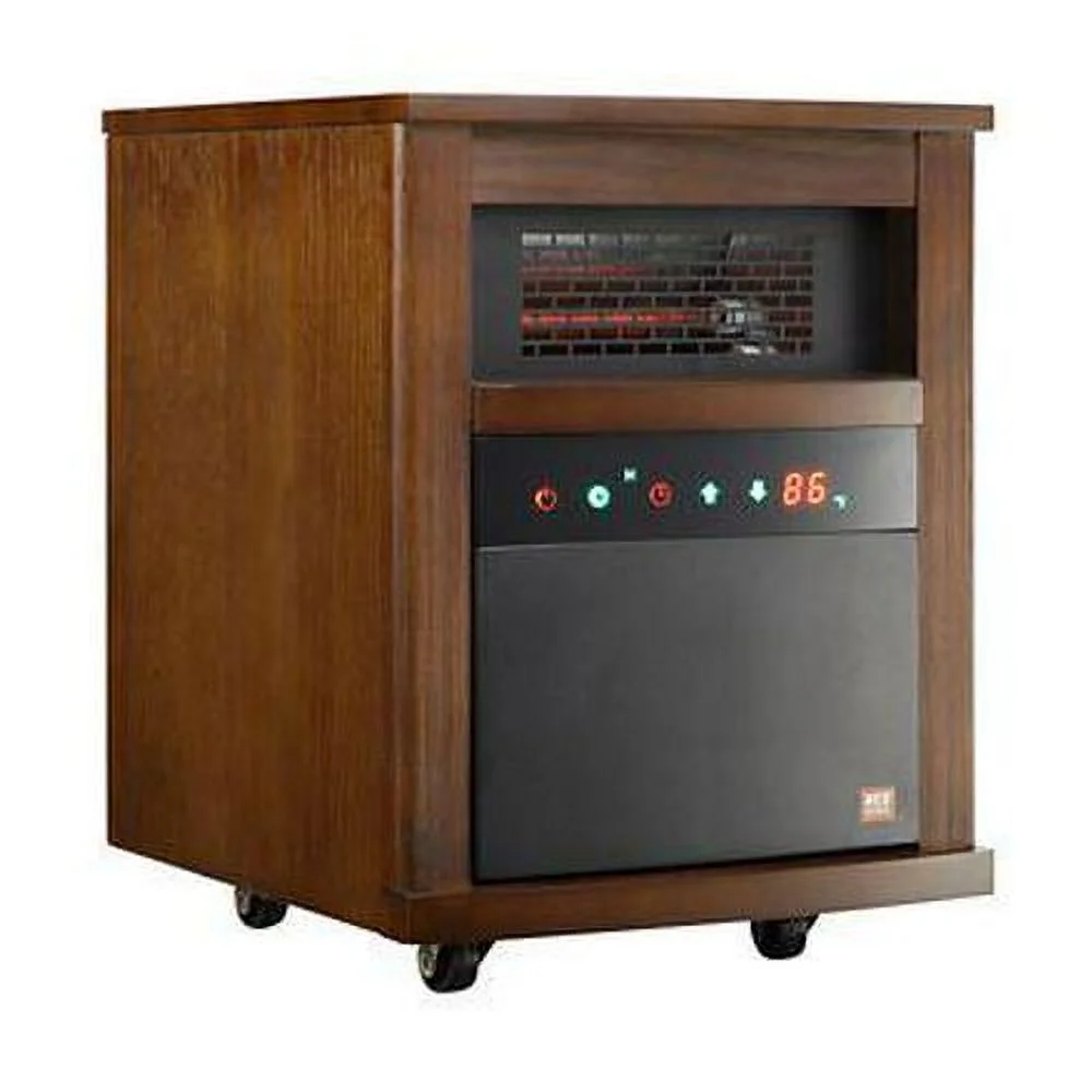 RedStone 5,200 BTU Portable Electric Infrared Heater with Cabinet, 1,500W