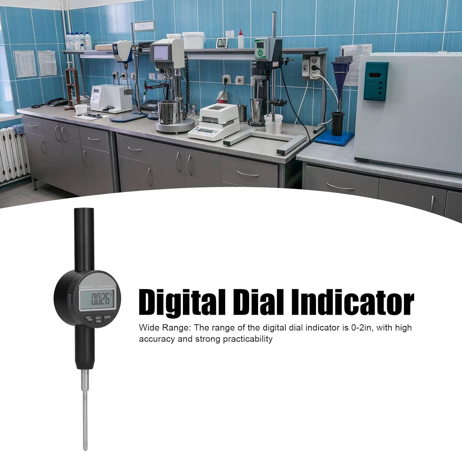 Digital Dial Indicator, Electronic Indicator Gauge High Accuracy 0.01mm Measuring Tool