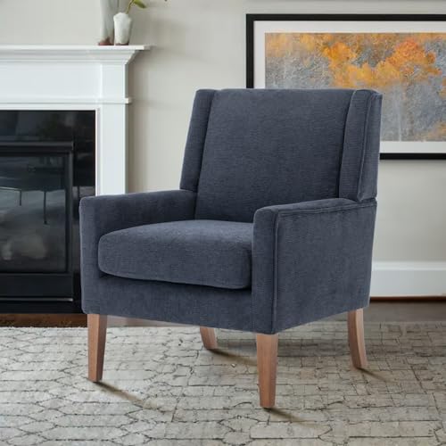COLAMY Modern Wingback Living Room Chair, Upholstered Fabric Accent Armchair