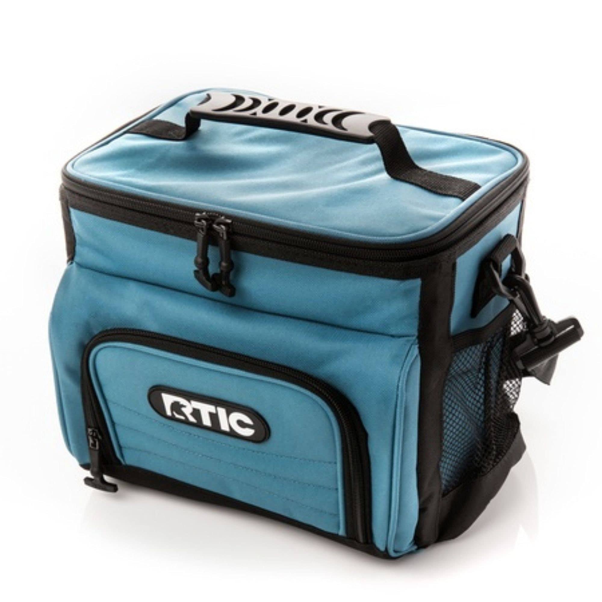 RTIC Day Cooler, Light Blue, 8 Can, Insulated Bag with Zipper