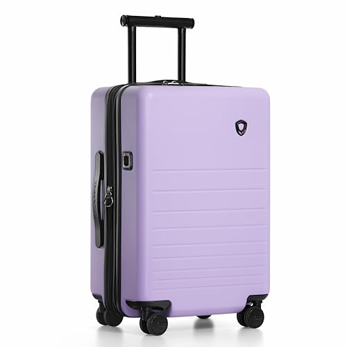 Traveler's Choice Markham Hardside Expandable Luggage with Double Spinner Wheels, Carry-On 21-Inch Suitcase, Green