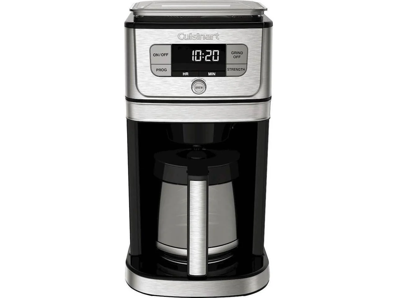 Cuisinart Grind & Brew™ 12 Cup Coffeemaker, Silver and Black