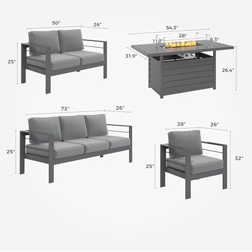 Solaste Aluminum Patio Furniture Set