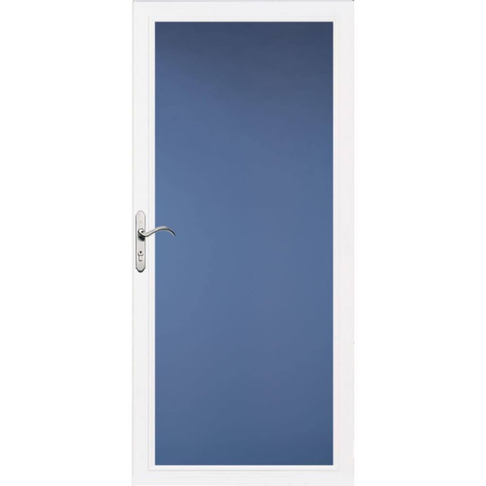 Pella Select Low-E 36-in x 81-in White Full-view Aluminum Storm Door | 6000LE03217