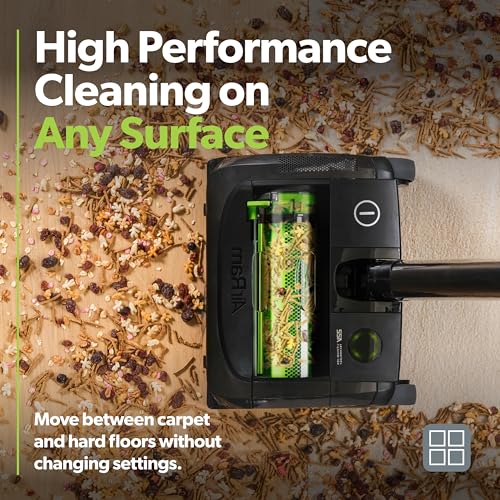 Gtech AirRAM Platinum Cordless Vacuum Cleaner - Includes Anti-Hair Wrap Brush Bar - Perfect for Carpet and Hardwood Floors