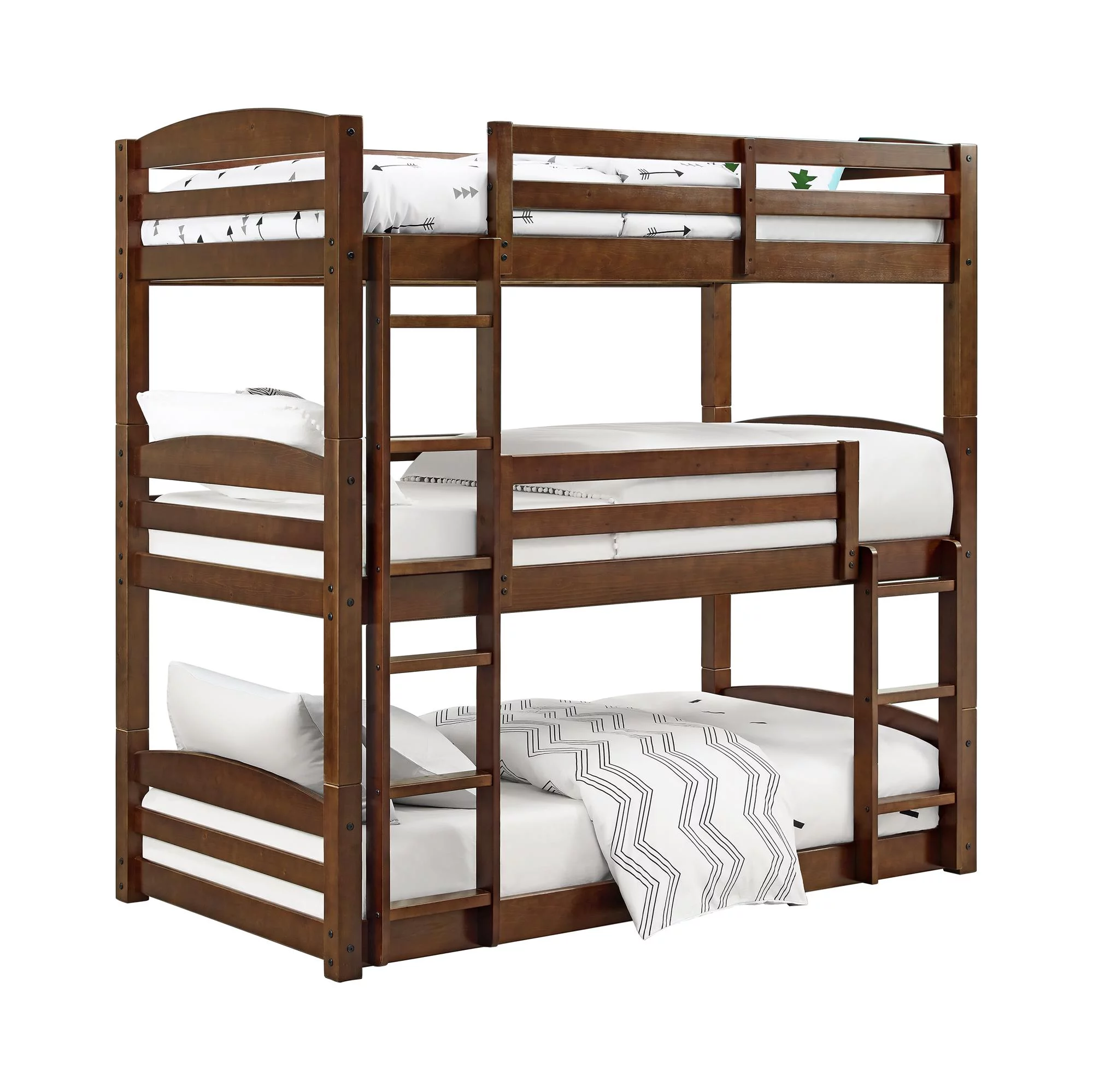 Dorel Home DHP Sierra Triple Bunk Bed, Mocha