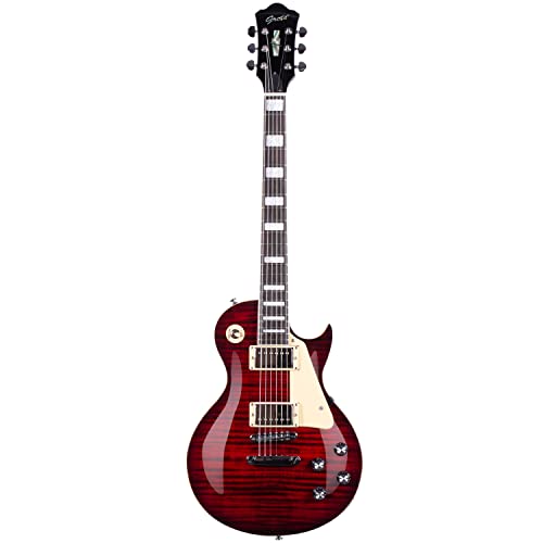 GROTE Guitar Solid Body Electric Guitar with Gigbag LPYS-006 (Purple)