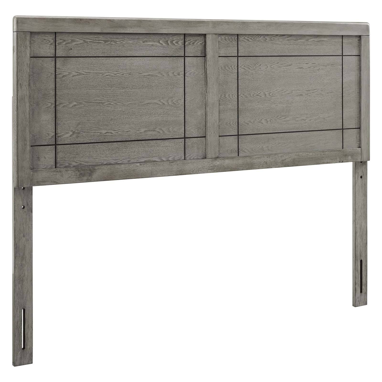 Modway Archie Queen Headboard Gray Wood