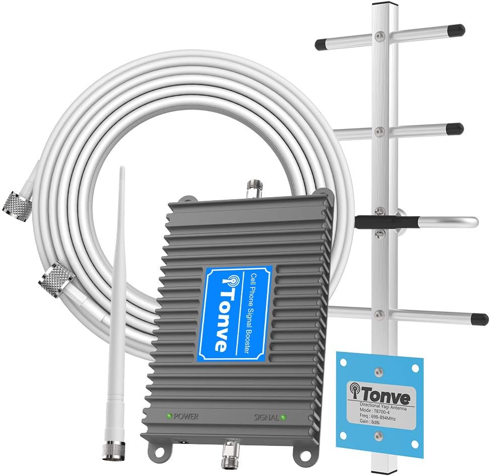 Cell Phone Signal Booster for AT&T 700MHz 4G LTE Band 12/17 Mobile Signal Repeater Amplifier Antenna Kits for Home and Office Improve 5G 4G LTE Data