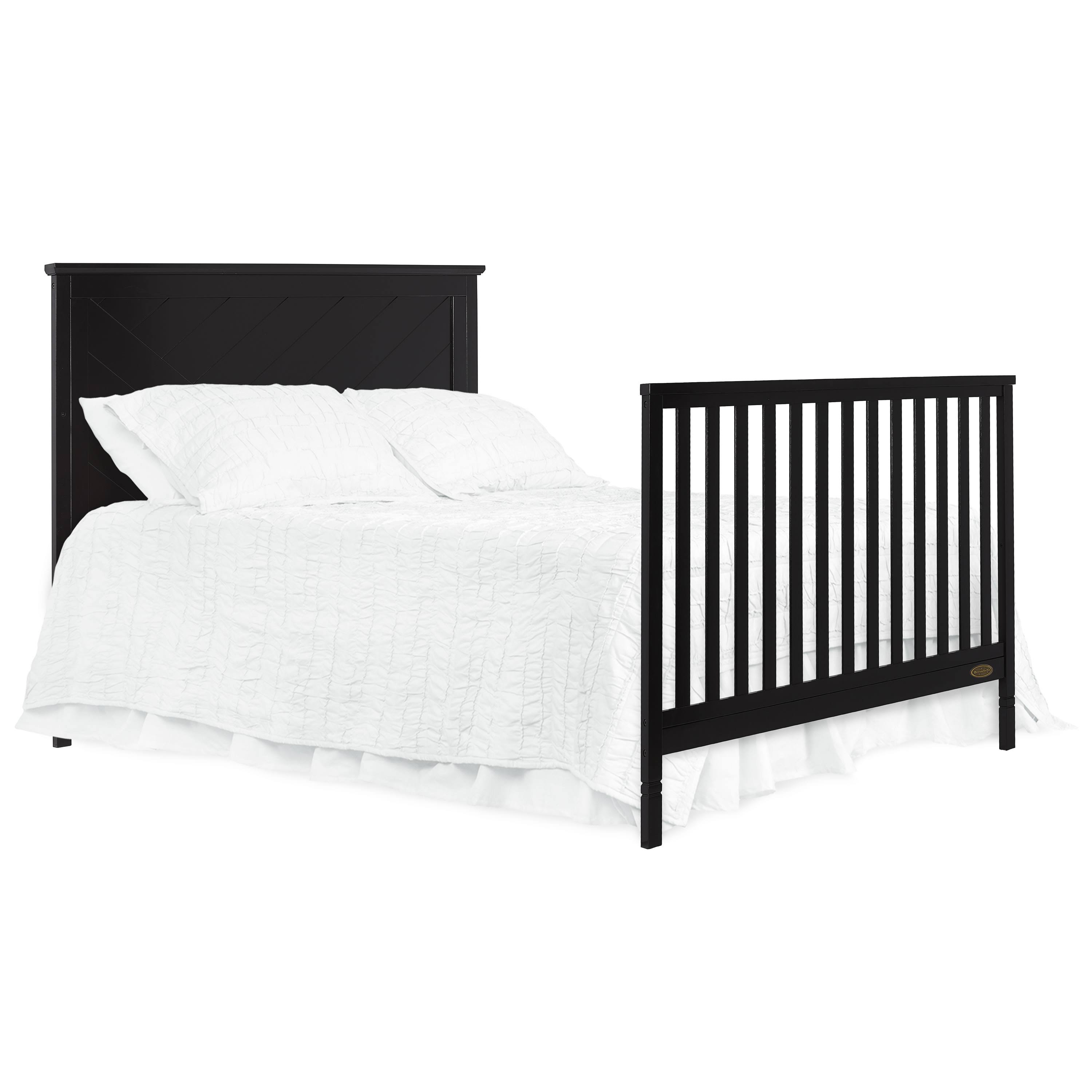 Dream on Me Skyline 5 in 1 Convertible Crib ,Black