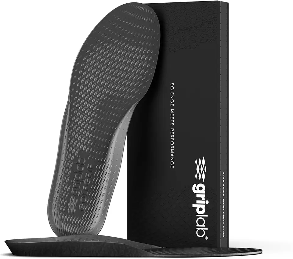GRIPLAB Ultimate Golf Shoe Insoles - 2 Shot Improvement Guarantee - Solid Rubber Grip & Traction for Golfers - Enhance Stability & Performance