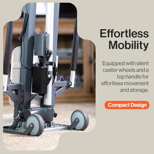 SuperHandy GoRise Electric Floor to Stand Lift – 500 Lbs Capacity, Standing Assistance, Portable, Adjustable, Ergonomic, Easy Storage