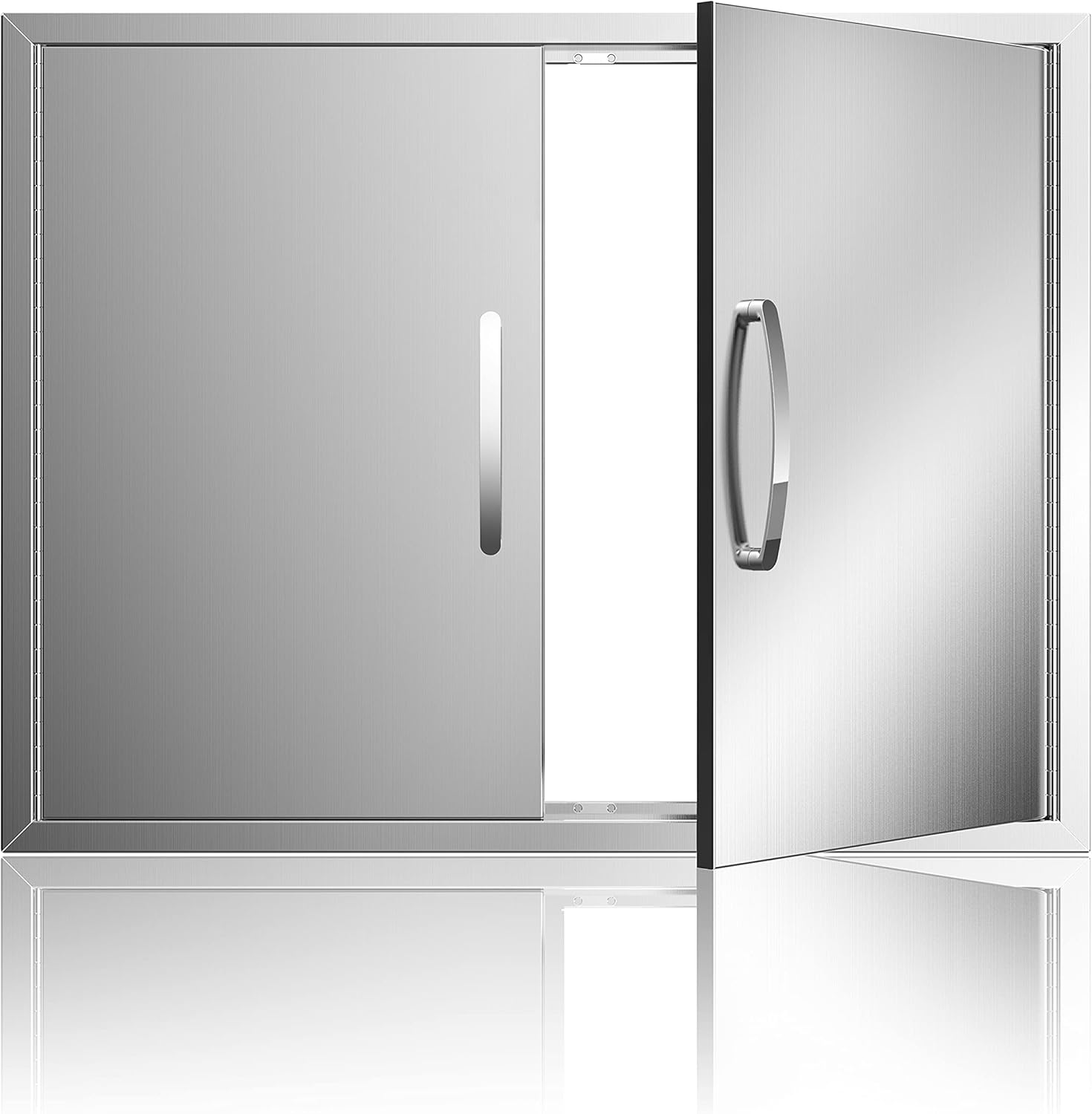 KODOM Outdoor Kitchen Doors 31W x 24H BBQ Double Access Door