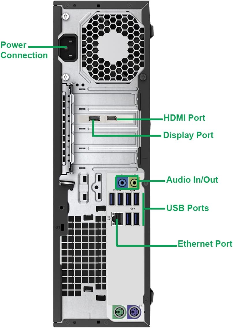 HP 800 G1 Small Form Computer Desktop PC, Intel Core i5 3.20GHz Processor, | 16GB Ram, 128GB SSD + 500GB HDD | HDMI, AMD Radeon RX-550 4GB Graphics