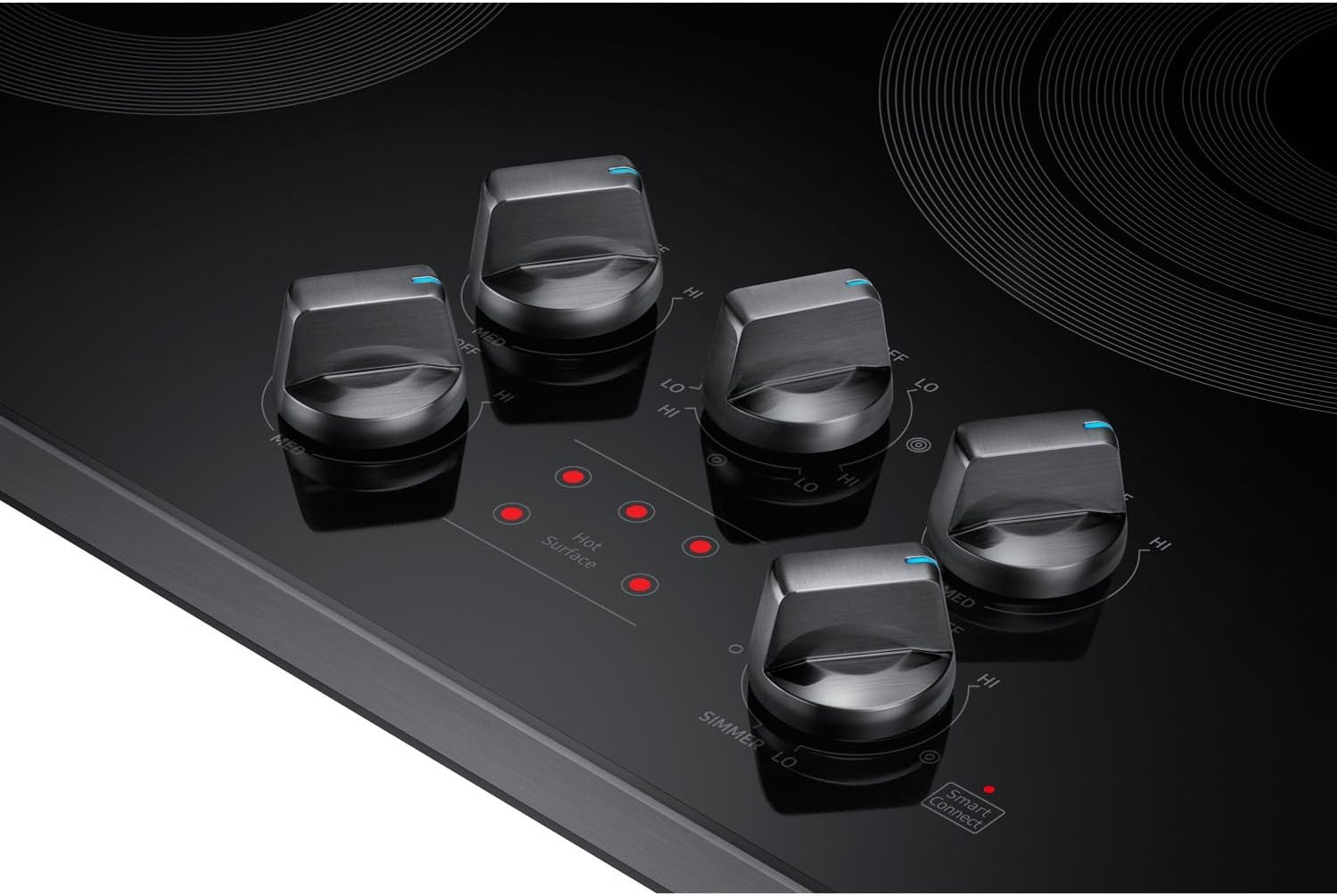 Samsung 36" Black Stainless Steel Electric Smoothtop Stovetop Cooktop NZ36K6430RG