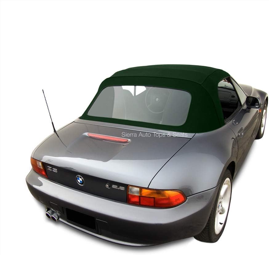 Sierra Auto Tops Convertible Top Replacement for BMW 1996-2002 Z3, TwillFast II Canvas, Dark Beige, Plastic Window
