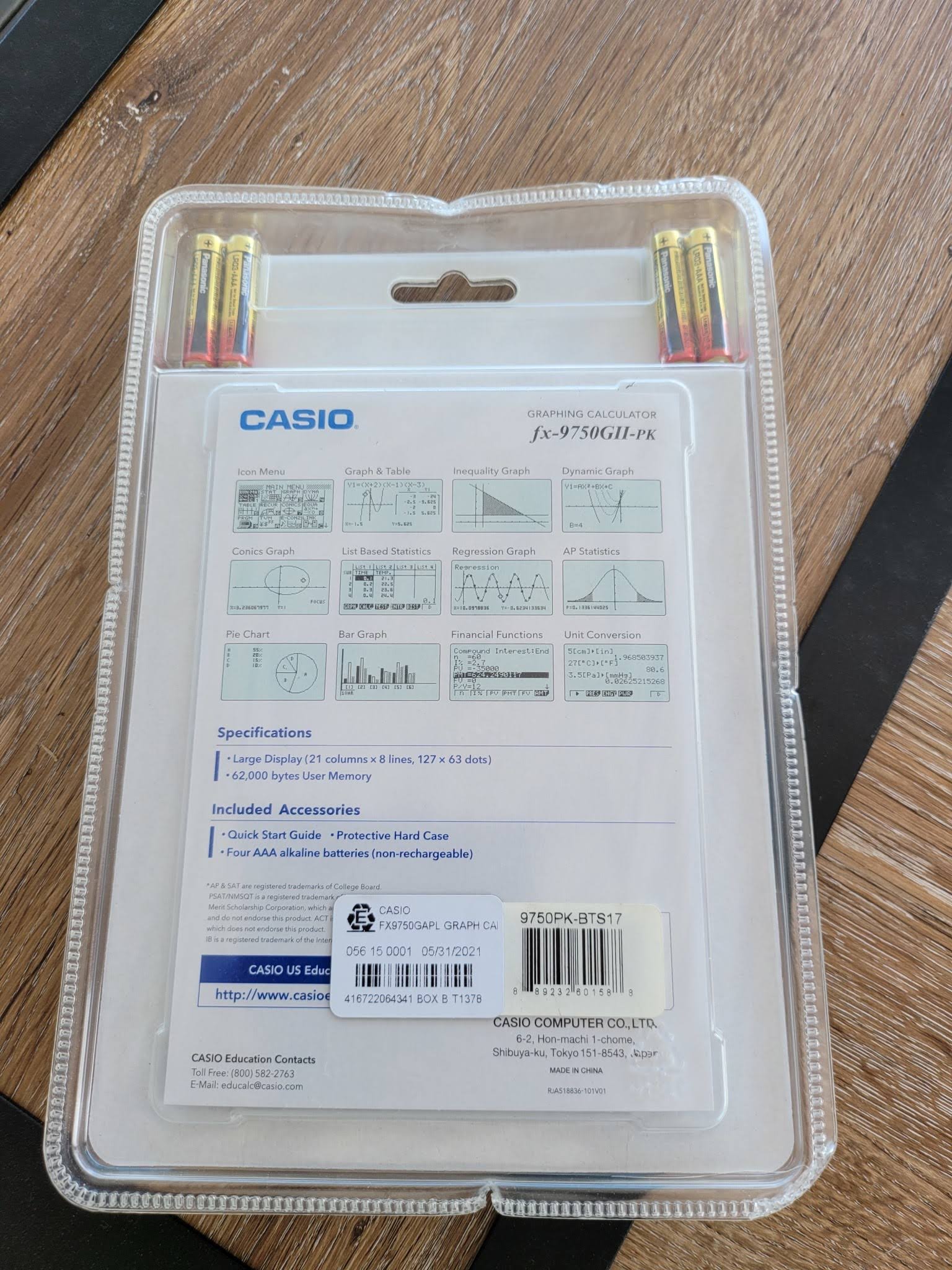 Casio Fx-9750gii Graphing Calculator - White (FX9750GAPL) 12730120
