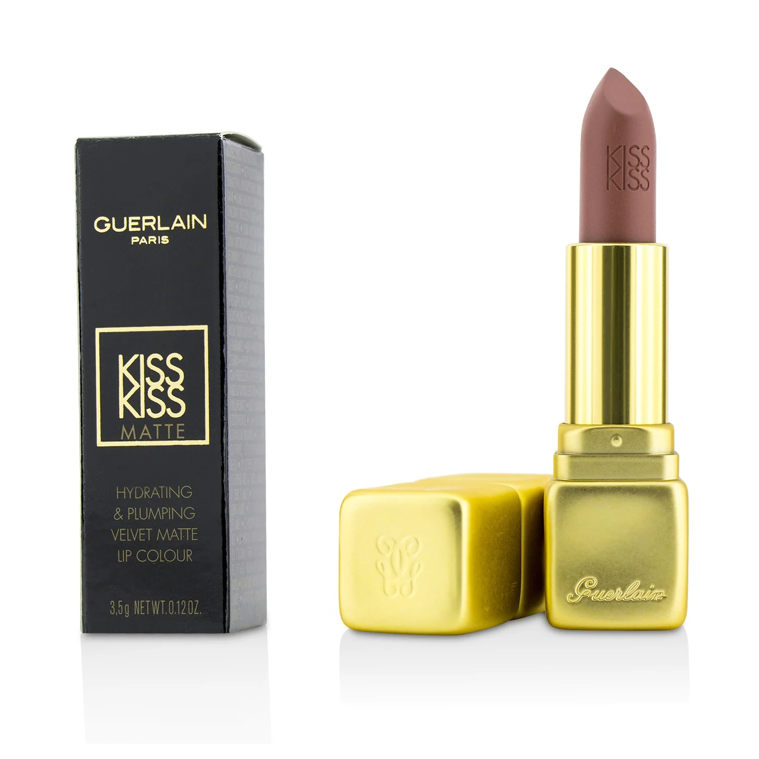 Guerlain KissKiss Matte Hydrating Matte Lip Colour - # M376 Daring Pink  3.5g/0.12oz