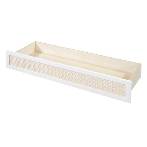 Ball & Cast Queen Size Solid Pine Murphy Bed Chest,Cabinet Hideaway Bed with Charging Station and Large Storage Drawer,Wood Wall Bed can be Folded