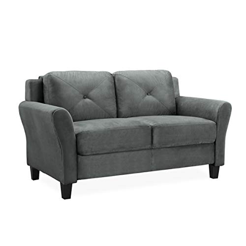 Lifestyle Solutions Harrington Loveseat, Black